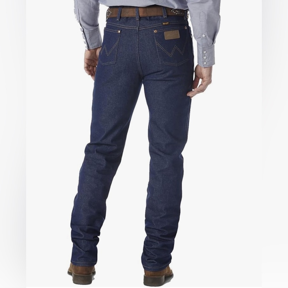 Wrangler Men’s Cowboy Cut Stretch Slim Fit Jeans - Rigid Indigo - 31x31